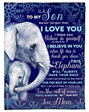 BL10102 - To My Son Elephant Love Mom Small Fleece Blanket - 30" x 40" front