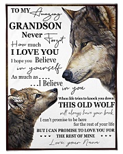 FBC10047 - To My Amazing Grandson Wolfs Small Fleece Blanket - 30" x 40" front