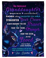 BL10037 - Beloved Granddaughter Cat Night Small Fleece Blanket - 30" x 40" front