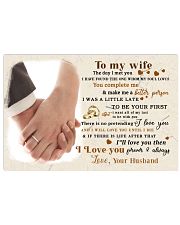 CV10001-2 - To My Wife Forever Always 17x11 Poster front