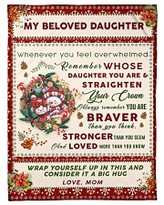 BL10006 - Beloved Daughter Vintage Christmas Small Fleece Blanket - 30" x 40" front