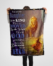 JES10050BL - Jesus Christ Small Fleece Blanket - 30" x 40" aos-coral-fleece-blanket-30x40-lifestyle-front-14