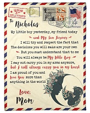 FBL10073D To Nicholas Mom Letter Family Small Fleece Blanket - 30" x 40" front