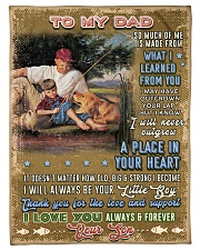 BL10099 - To My Dad Fishing Love Son Small Fleece Blanket - 30" x 40" front