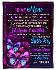 BL10104 - Mom Butterfly Night Son Love Small Fleece Blanket - 30" x 40" front