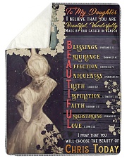 JES10064BL - Daughter Choose The Beauty Sherpa Fleece Blanket tile