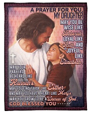 JES10055BL - A Prayer For Daughter Small Fleece Blanket - 30" x 40" front