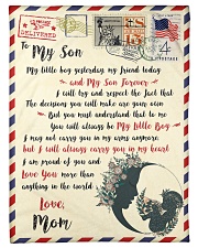FBL10072 To My Son Mom Letter Family Small Fleece Blanket - 30" x 40" front