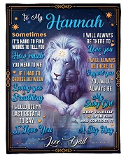 BL10048N - To My Hannah Dad Letter Lion Small Fleece Blanket - 30" x 40" front