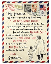 FBL10055 To My Grandson Letter Family Small Fleece Blanket - 30" x 40" front