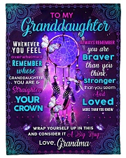 BL10061 - Granddaughter Butterfly Night Grandma Small Fleece Blanket - 30" x 40" front