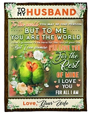 BL10085 - To My Husband You Are The World Small Fleece Blanket - 30" x 40" front