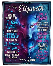BL10056N - To My Elizabeth Dad Letter Small Fleece Blanket - 30" x 40" front