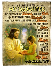 JES10061BL - A Prayer For Daughter Small Fleece Blanket - 30" x 40" front