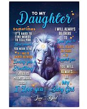 CV10025 - To My Daughter Dad Letter Lion 11x17 Poster front