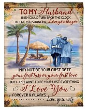 FAM10123BL - To My Husband Love You Longer Small Fleece Blanket - 30" x 40" front