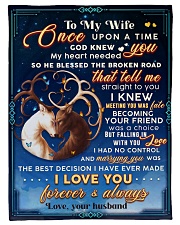 BL10070 - To My Wife Once Upon A Time Small Fleece Blanket - 30" x 40" front