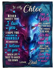 BL10056N - To My Chloe Dad Letter Small Fleece Blanket - 30" x 40" front