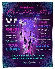 BL10031 - Beloved Granddaughter Butterfly Night Small Fleece Blanket - 30" x 40" front