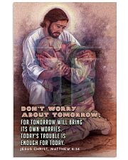 JES10026PT - Jesus Christ Don't Worry Tomorrow 11x17 Poster front