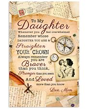 CV10008 - To My Daughter Old Postcard Mom Letter 11x17 Poster front