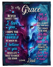 BL10056N - To My Grace Dad Letter Small Fleece Blanket - 30" x 40" front