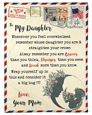 FBL10023 To My Daughter Mom Letter Family Small Fleece Blanket - 30" x 40" front