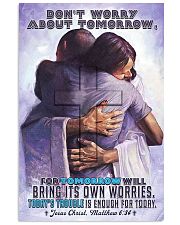 JES10032PT - Jesus Christ Don't Worry Tomorrow 11x17 Poster front