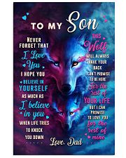 CV10024 - To My Son Dad Letter Wolf 11x17 Poster front