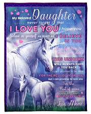 BL10015 - Beloved Daughter Unicorn 2 Small Fleece Blanket - 30" x 40" front