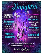 BL10060 - Daughter Butterfly Night Mom Love Small Fleece Blanket - 30" x 40" front