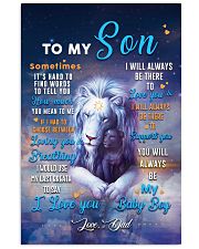 CV10026 - To My Son Dad Letter Lion 11x17 Poster front