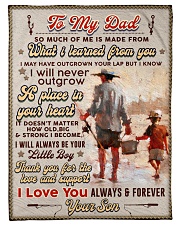 BL10100 - To My Dad Fishing Love Son Small Fleece Blanket - 30" x 40" front