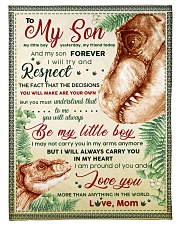 BL10039 - To My Son Be My Little Boy Dinosaur Small Fleece Blanket - 30" x 40" front