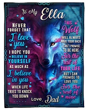 BL10056N - To My Ella Dad Letter Small Fleece Blanket - 30" x 40" front