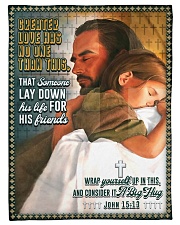 JES10045BL - Jesus Christ Small Fleece Blanket - 30" x 40" front