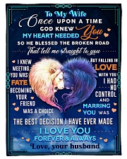 BL10080 - To My Wife Once Upon A Time Small Fleece Blanket - 30" x 40" front