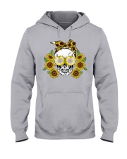 Skull Girl Sunflowers Hooded Sweatshirt tile