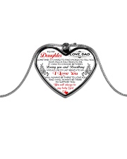 HQD My Baby Girl Necklace Metallic Heart Necklace front