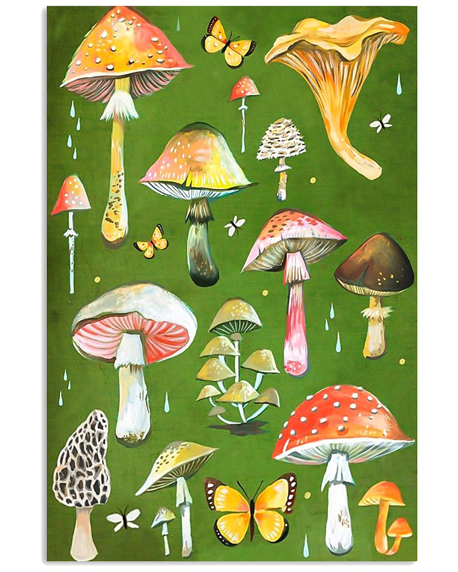 HD Beautiful Mushroom 11x17 Poster