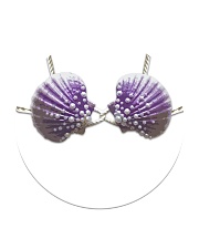 A97 Seashells Bra Full Circle Coaster thumbnail