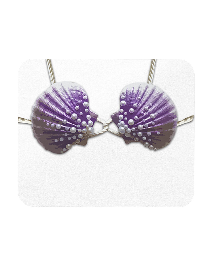 A97 Seashells Bra Full Mousepad