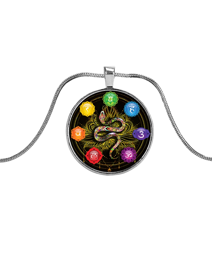 XP Snake Necklace Metallic Circle Necklace