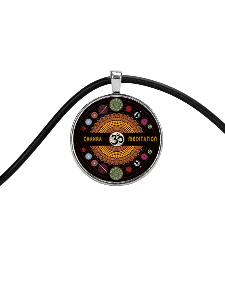 Yoga A97 Planets Cord Circle Necklace