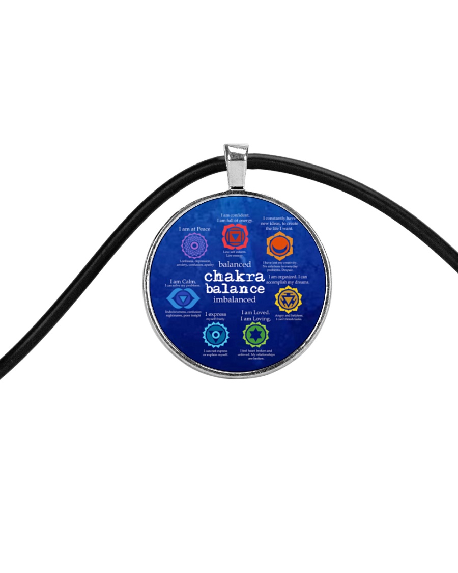 Yoga A97 Chakra Cord Circle Necklace