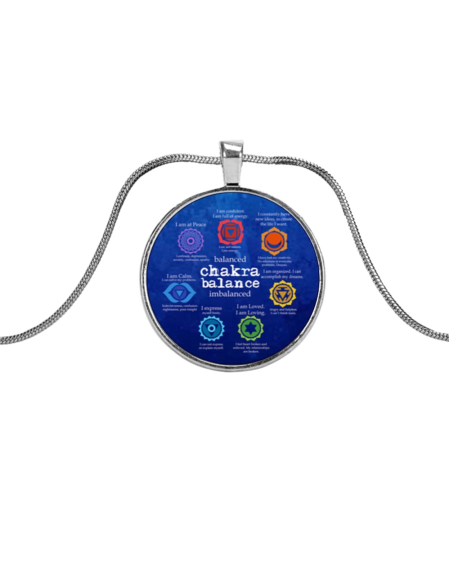 Yoga A97 Chakra Metallic Circle Necklace