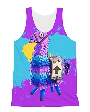 HD Llama All-over Unisex Tank thumbnail