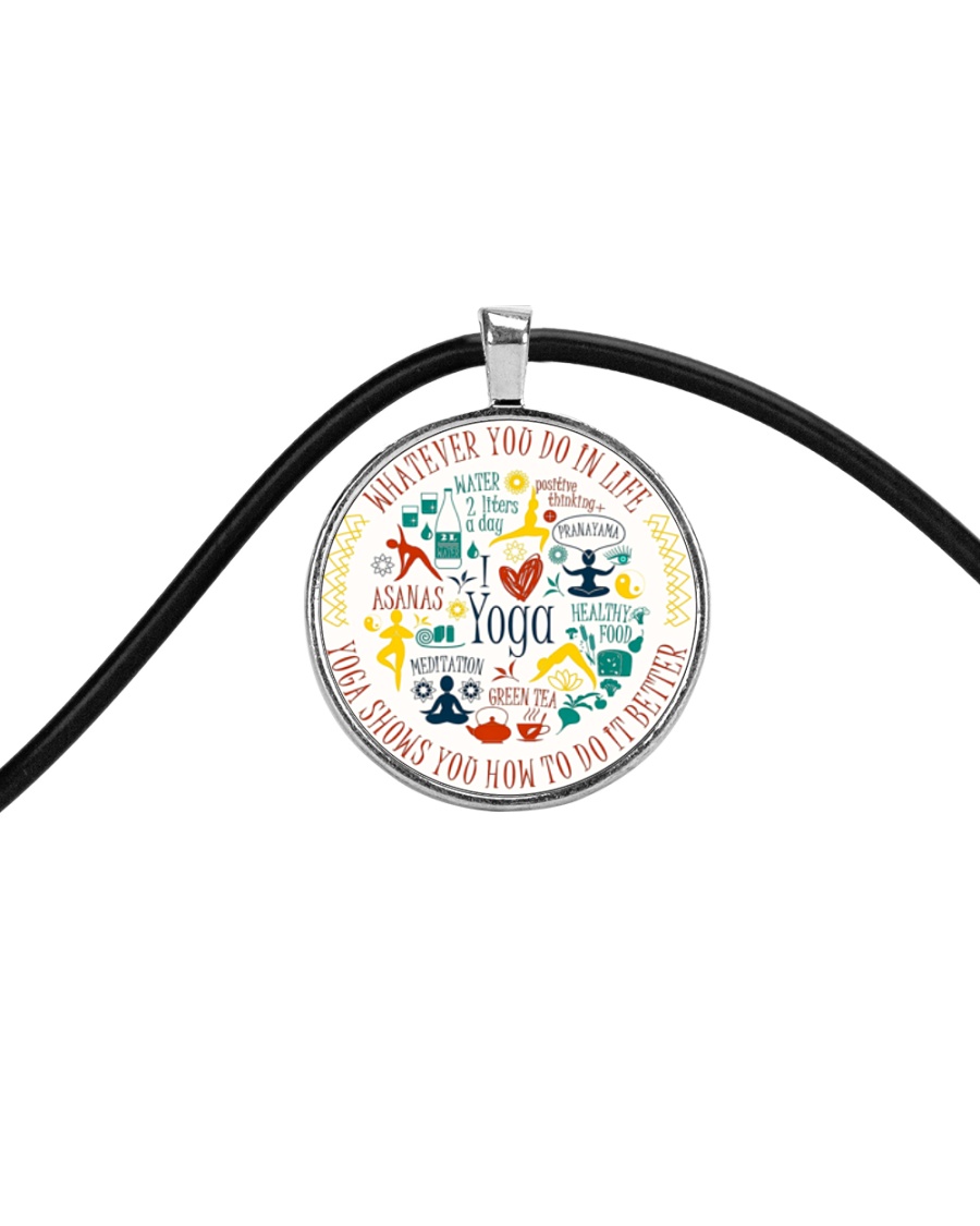 A97 Whatever You Do Cord Circle Necklace