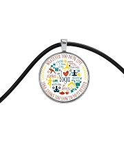 A97 Whatever You Do Cord Circle Necklace front