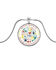 A97 Whatever You Do Metallic Circle Necklace thumbnail